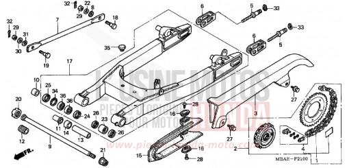 BRAS OSCILLANT VT750CY de 2000